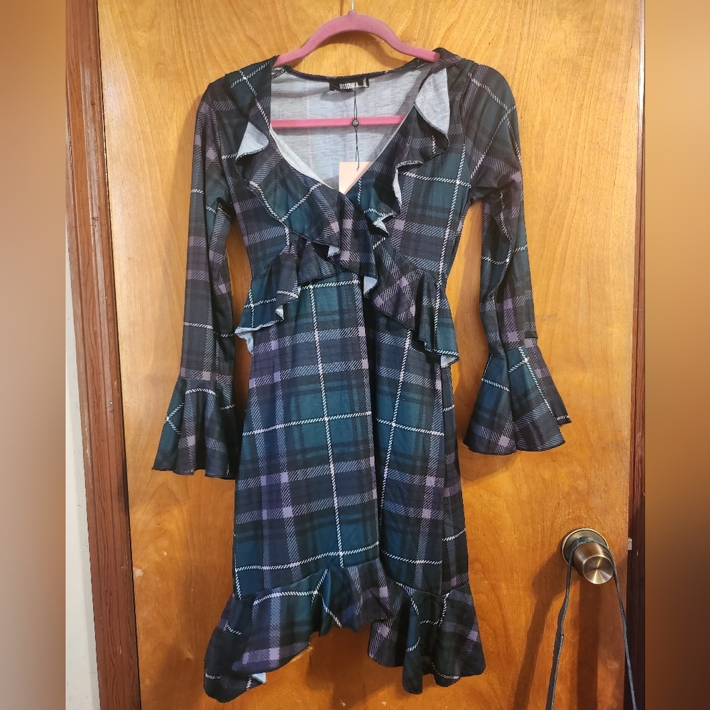 Missguided Plaid Dress